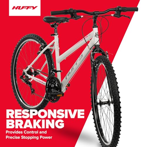 Huffy North Peak 26-Inch Mountain Bike, Durable Hi-Ten Steel
