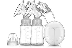Double Breast Pump, 4 Modes & 4 Levels, Portable and Painless Breastfeeding