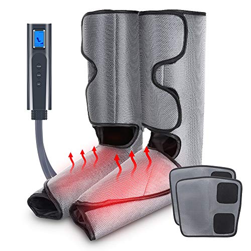 Foot and Leg Massager with Heat Calf Massager for Circulation 6 Massage Modes