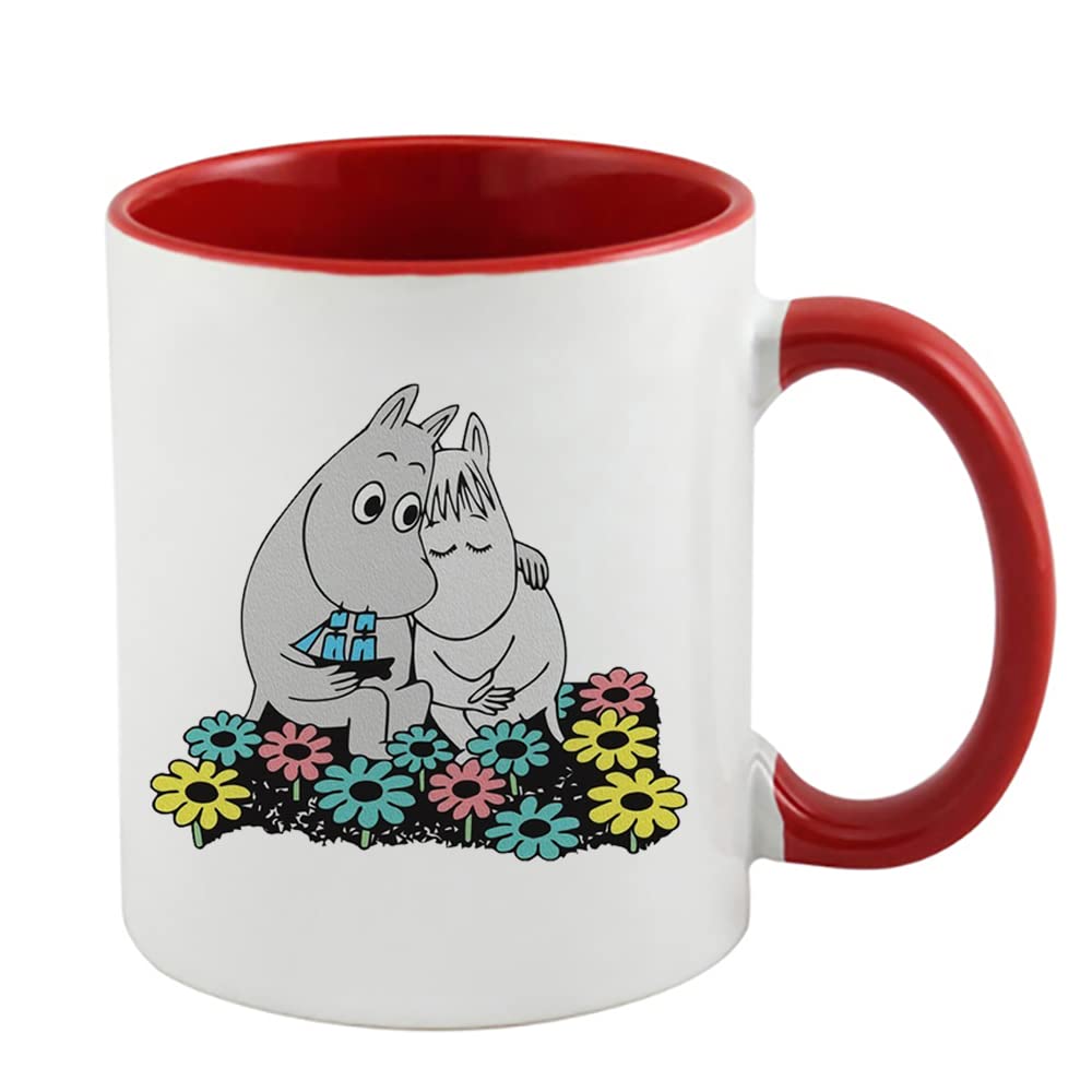 Giftme Sweet Hippo Love Birthday, Valentines Day, Christmas Coffee Tea Mug 11oz Inside Coloured Ceramic Mug. (Red)
