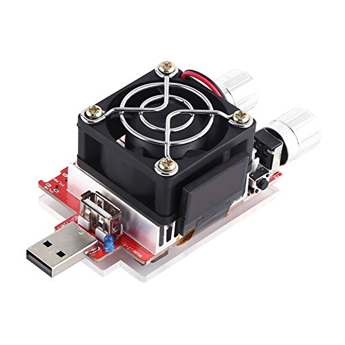 35W 4A Probador de Baterías Electrónico de Carga Ajustable USB Monitor de Descarga Eléctrica Constante Actual con LCD
