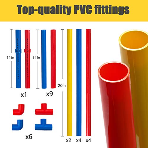 VEUXOUT Ladder Toss Game Ladder Golf Ball Set Outdoor/Indoor Game Party Family Game Set with 2 Targets 6 Golf Bolas and Pack Carrying Case