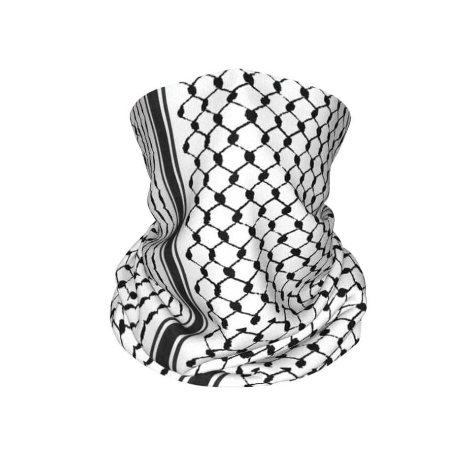Palestinian Multifunctional Seamless Polyester Neck Gaiter/Head Scarf/Bandana/Face Cover4