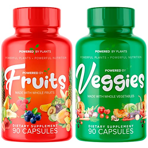POWERED-X-PLANTS-Fruits-Veggies-Capsules-Natural-Superfood-Packed-with-Vitamins-Minerals-Fruit-Vegetable-Supplements-for-Adults-Pack-of-2-90-Capsules-Each
