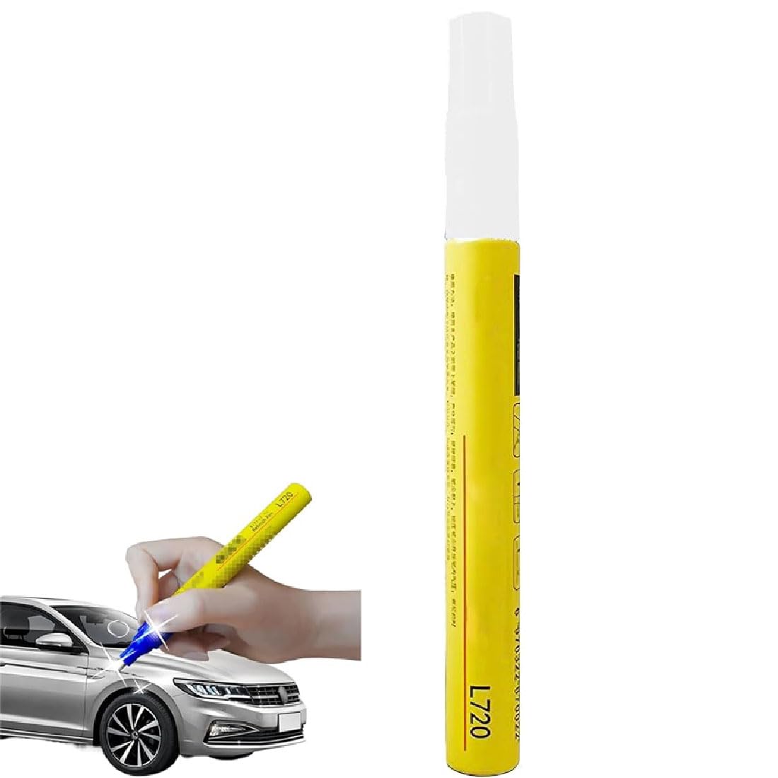 Alcogoall White Car Paint Pen, Car Touch Up Paint Fill Paint Pen, Car Touch Up Paint Pen, Scratch Remover For Vehicles, Car Paint Scratch Repair, Touch Up Paint For Scratch Repair Various Cars (White)