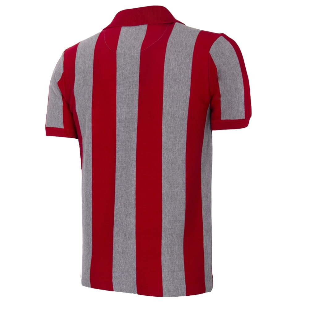 COPA - Maglia retrò - Calcio - Uomo - US Cremonese 1983/84 - Rosso/Griogio - 50% Cotone – 50% Acrilico