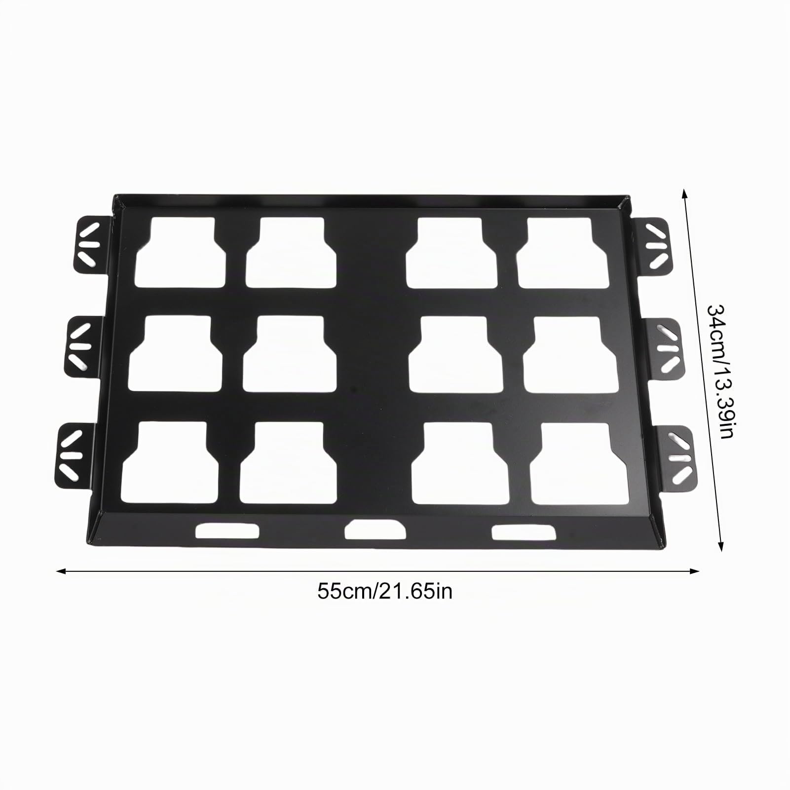 Generic Milwaukee Packout Toolbox Plaque de Montage en Acier Inoxydable, Lot de 2 Plaques Complètes Robustes, capacité de Charge de 100 Lb, Organisation D'atelier Essentielle