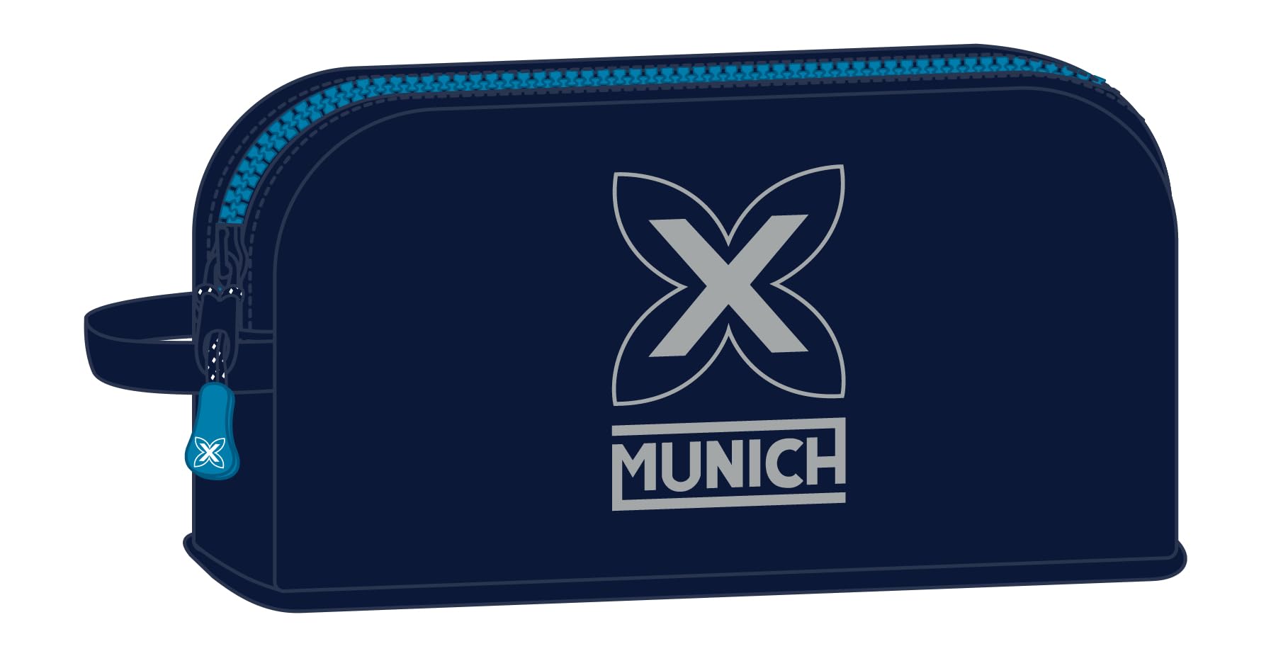 Safta Munich Nautic - Porta Desayunos Térmico, Termo, Portatodo, Calidad y Máxima Resistencia, Porta Comida, Recreo, 21.5x6.5x12 cm, Color Azul Marino