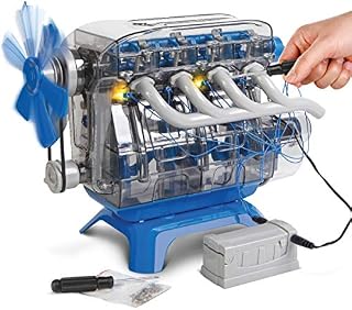 Discovery Kids DIY Toy Model Engine Kit, Mechanic Four Cycle Internal Combustion Assembly