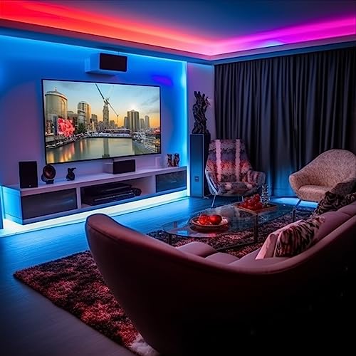 Image of COB FCOB LED Strip High Density Even RGB Dream Color Light Addressable WS2811 720LED /m DC12V /24V for House Indoor Decoration (3.2FT 720LED /M, White PCB DC24V)