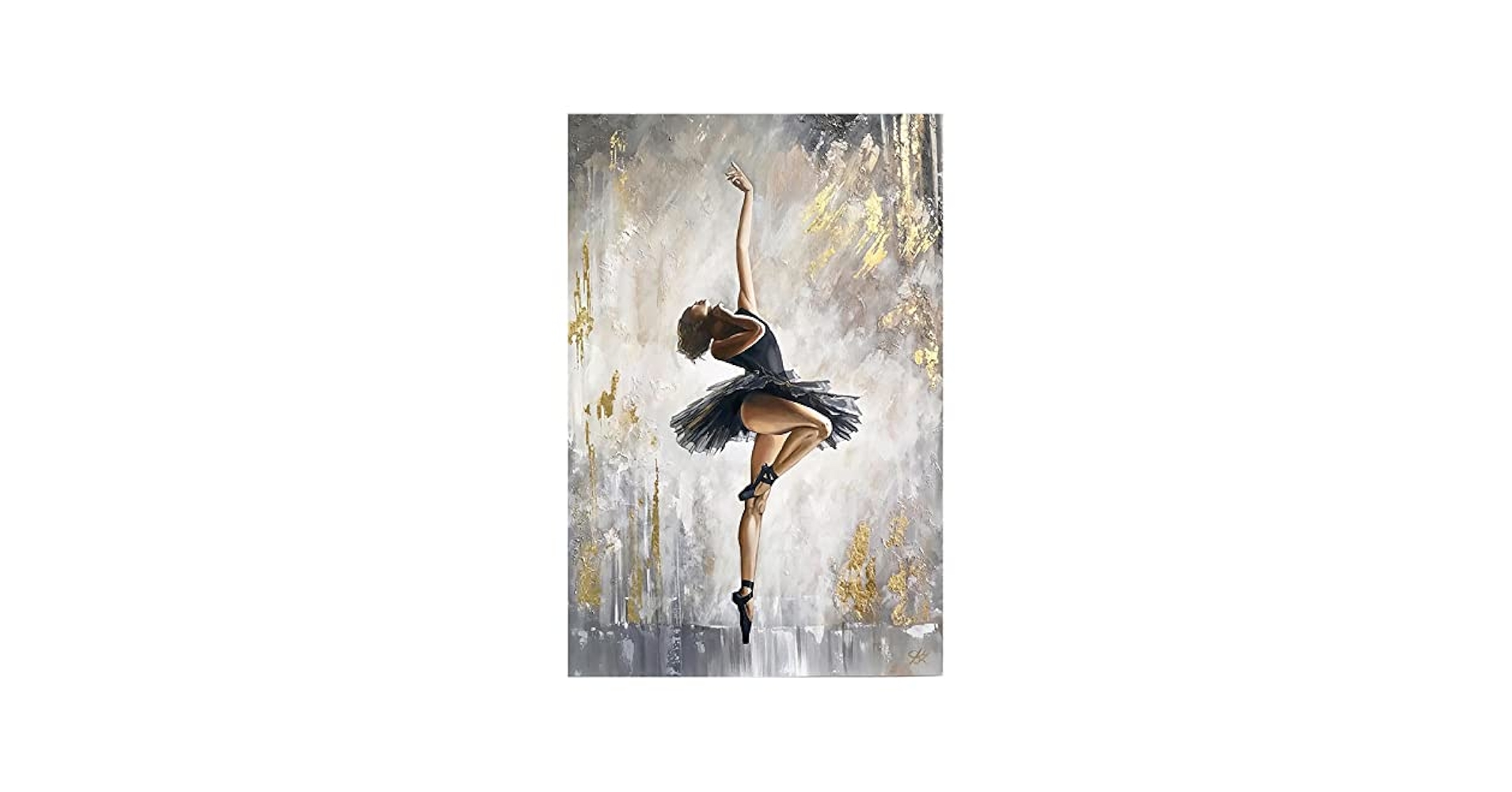 絵画 。壁掛け絵原画手描き【バレエ公演が終わった後の甘いデート】 ojpjqp1728455068536.jpg