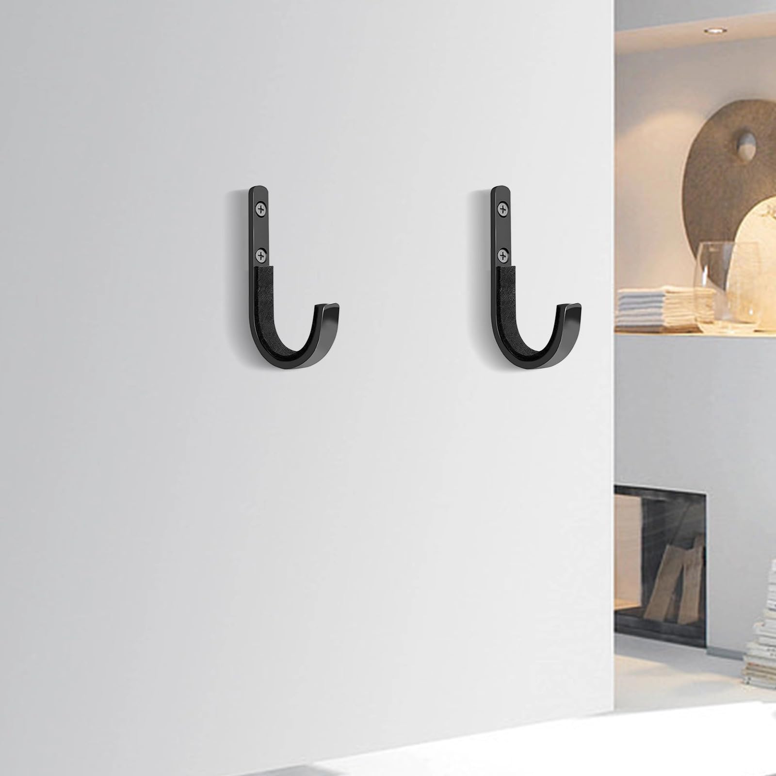 LUMINFLY Rifle Rack Set, 3 Pair Steel Gun Wall Holders with Padded Cradles, Carbon Steel Wall Mount for Guns and Bows