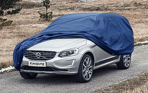 Image of Kaugung Custom Fit Car Cover for Volvo XC60 SUV, Heavy Duty Waterproof All Weather Outdoor Protection, Breathable Full Exterior Cover with Air Vents