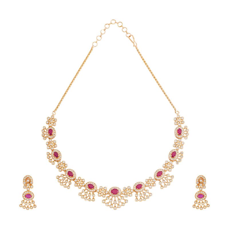 See full amazon price history chart for Kushals Fashion Jewellery Ruby Gold Plated Zircon Necklace Set - 417089 Kushals Fashion Jewellery Ruby Gold Plated Zircon Necklace Set - 417089 (B0D8B4TYXR) Amazon Price History, Amazon Price Tracker