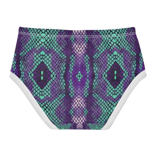 Purple Turquoise Snake Skin Toddler Girls's Underwear 2T 202c14152