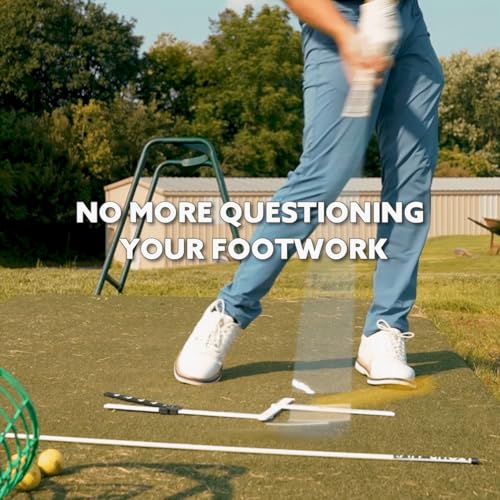 Golf Alignment Training Mat for Left & Right Handed Golfers