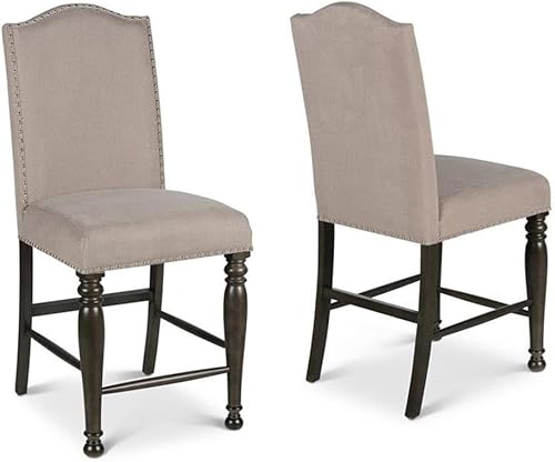 Miniatura 5 de Steve Silver Caswell Distressed Harbor - Juego de comedor (7 piezas), color gris