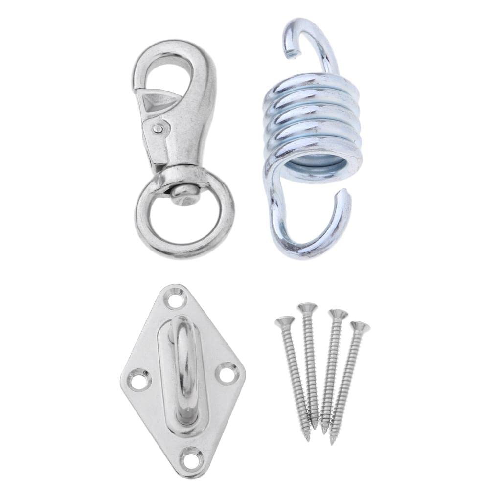 CALANDIS™ Stainless Steel Extension Spring Hook for Hanging Hammock Chair Porch Swing | Yoga Props | Yoga & Pilates | Fitness, Running & Yoga-image-12