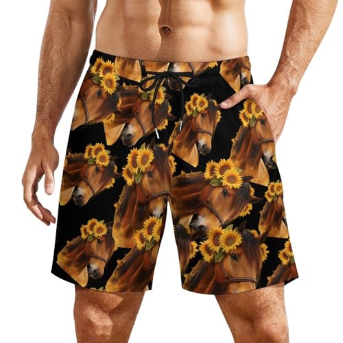 Pantalones cortos de playa ligeros que evitan rozaduras para hombre con cordón