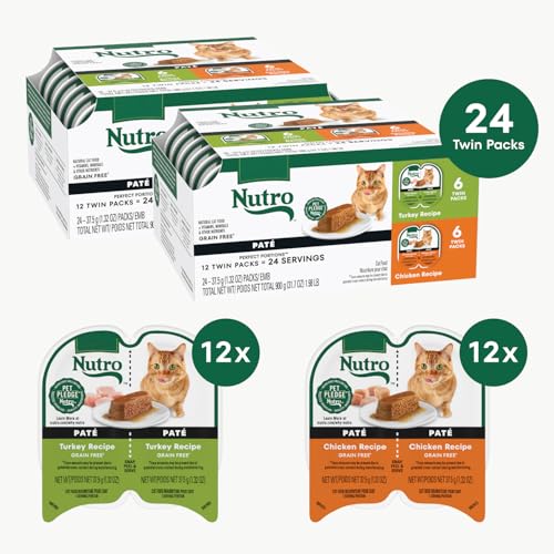Image of Nutro Perfect Portions Pate Wet Cat Food, Poultry Pack, 2.6 oz, 12 ct, 2pk