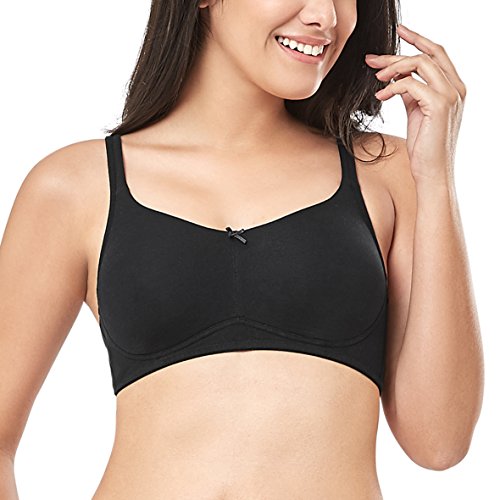 Image of Amante Every de Blue Solid Non-Wired Non Padded Everyday Bra