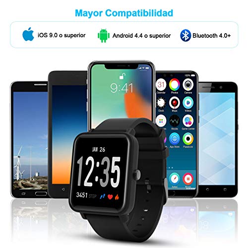 Smartwatch Inteligente,IP67 Impermeable Reloj Deportivo ...