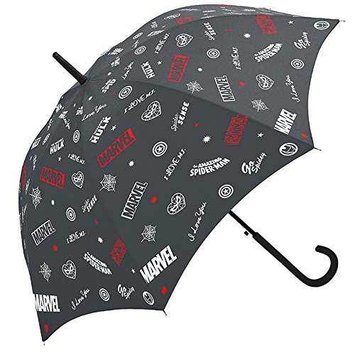 ディズニー婦人長傘 『 マーベルチラシ 』58cm ジャンプ傘