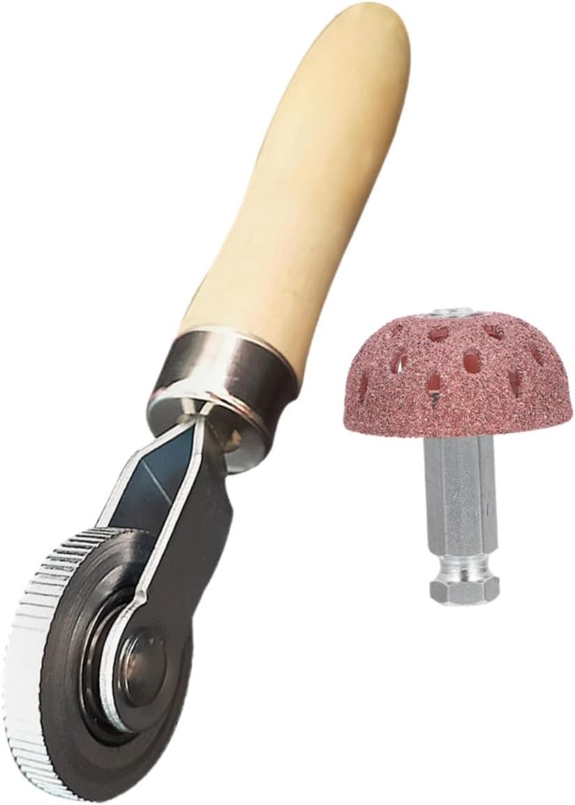 PRETYZOOM 3 Sets Quick Tire Repair Tool for Car Bike Universal Tire Patch Rollers Bowl-Shaped Low-Speed High-Speed Grinding Heads