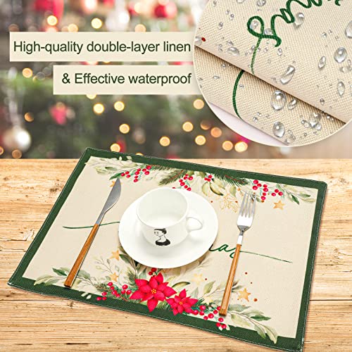 Set de table de Noël résistant à la chaleur pour protéger la table