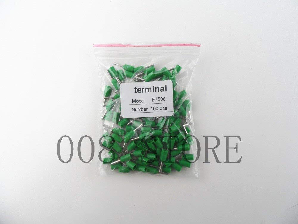 Davitu 100pcs/Lot E7506 20 AWG 0.75mm2 Insulated Cord End Terminal Wire Ferrules VE7506 - (Color: Blue)