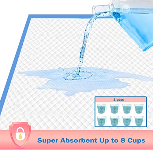 Pheo Care Dog Pee Pads,New Improved 4 Corners Fixed Stickers,Thicken Super Absorbent Quick Dry Leak-Proof Disposable Gel Puppy Pads,Unscented Training Pads For Dogs,Cats,House Pets (L,24''X24''-10Ct) #TOP3