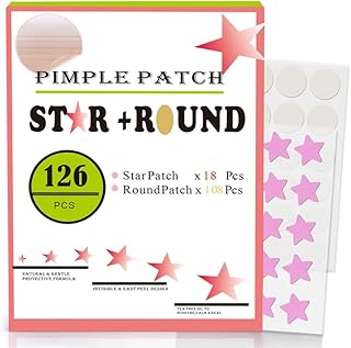 Parches para tratamiento del acné con forma d...