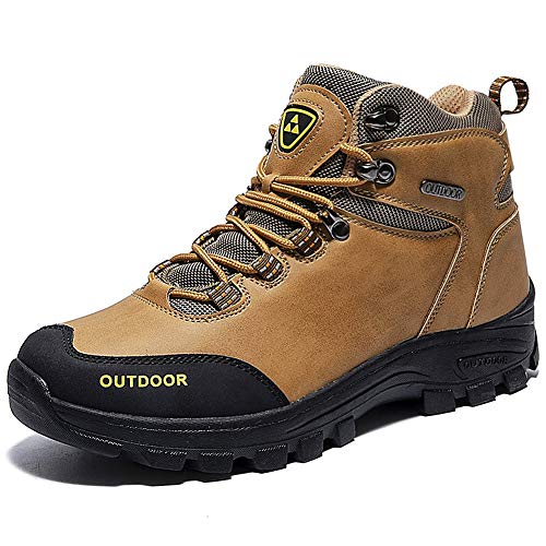 [TONGYANWUJI] トレッキングシューズ メンズ レディース ハイカット 軽量 ハイキングシューズ 厚い底 暖かい 防滑 登山靴 ハイシューズ 耐摩耗性 アウトドア スエード ハイシューズ ウォーキングシューズ 男女兼用 大きいサイズ
