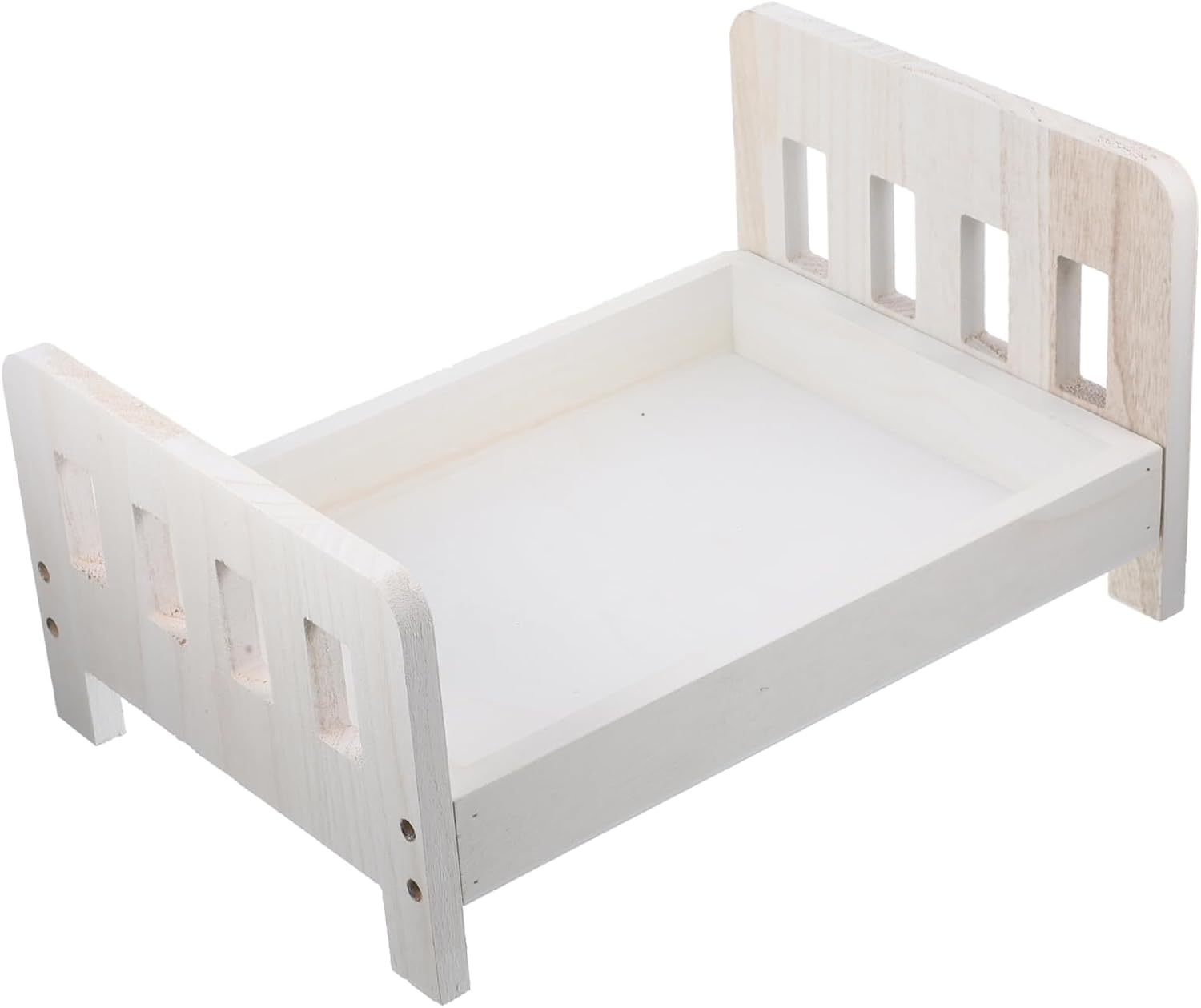 Homoyoyo Decorative Bed Photography Props for Newborns Vintage Wooden Photo Prop for Showers Birthdays and Unique Photoshoots Design