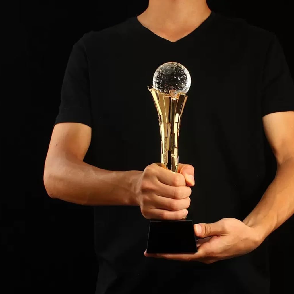 ホストコンペティション クリスタルゴールドアワードトロフィー バスケットボール プール ゴルフ プール トーナメント チャンピオン