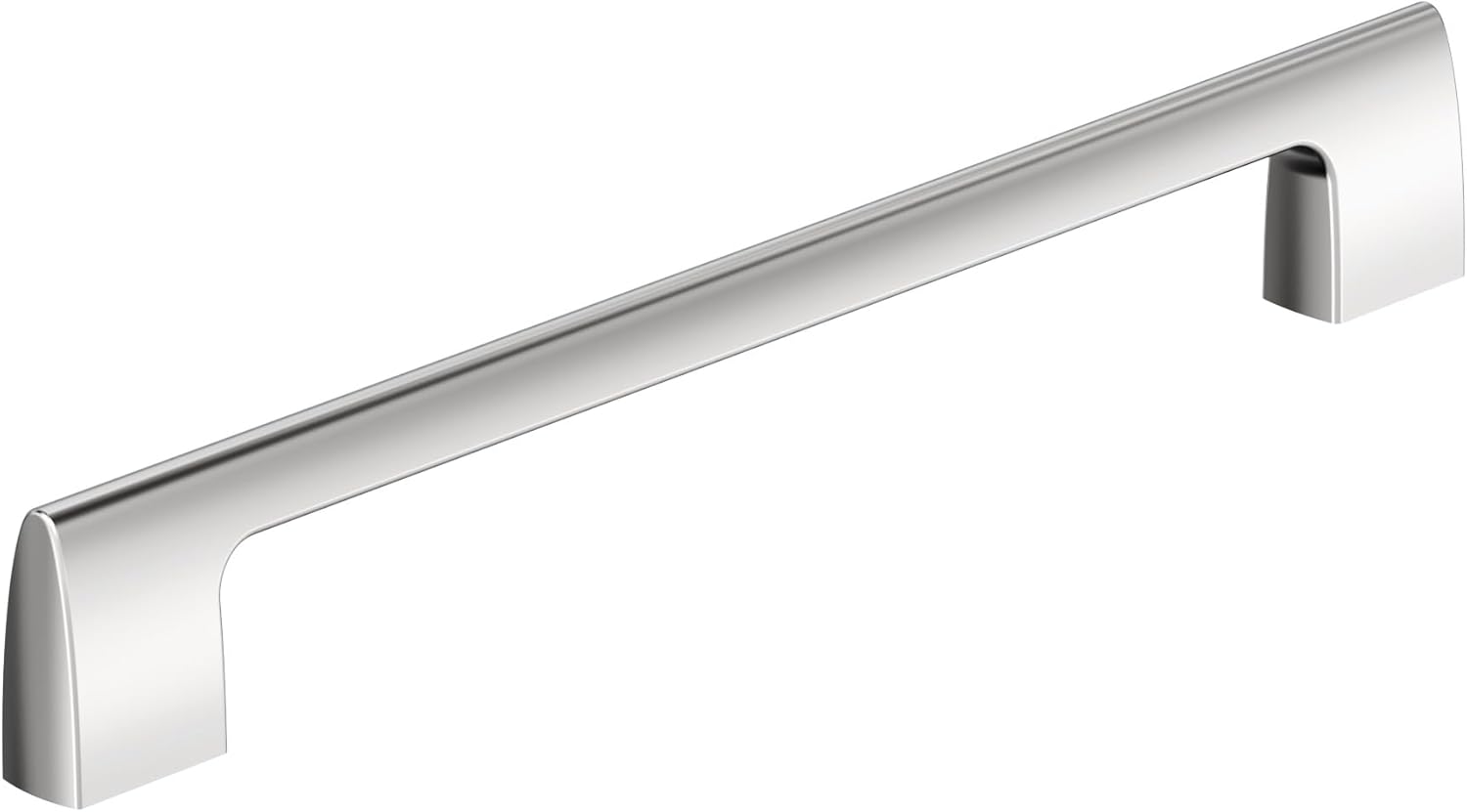 Amerock Riva 8-13/16 inch (224mm) Center-to-Center Polished Chrome Cabinet Pull, BP5548926