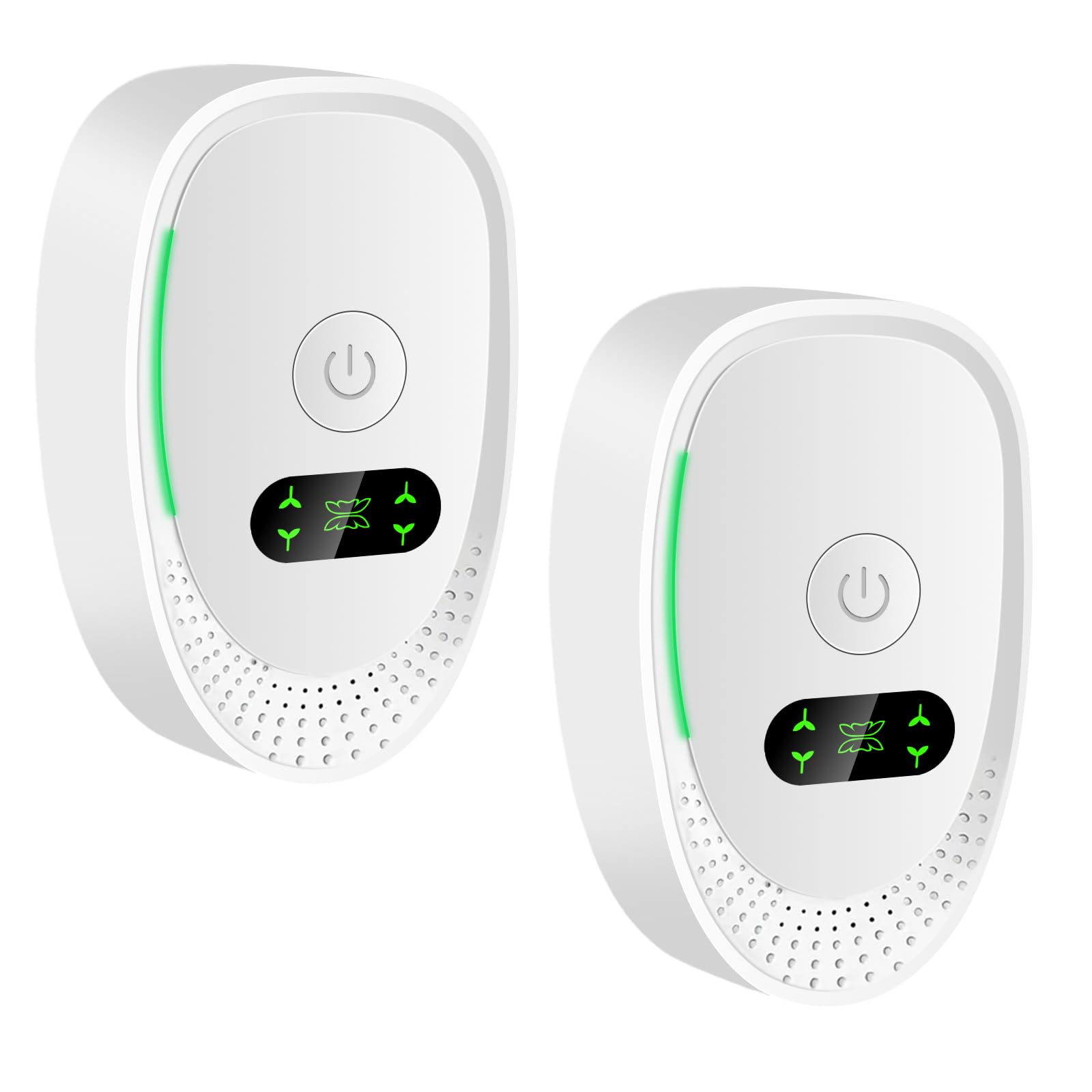 Purificatore d’Aria Plug-In per Casa e Camera, Mini Ionizzatore a Ioni Negativi, Rimuove Odori di Fumo/Animali/Scarpe, Silenzioso e Senza Filtro, per Cucina/Ufficio/Bagno, Confezione da 2 - 1