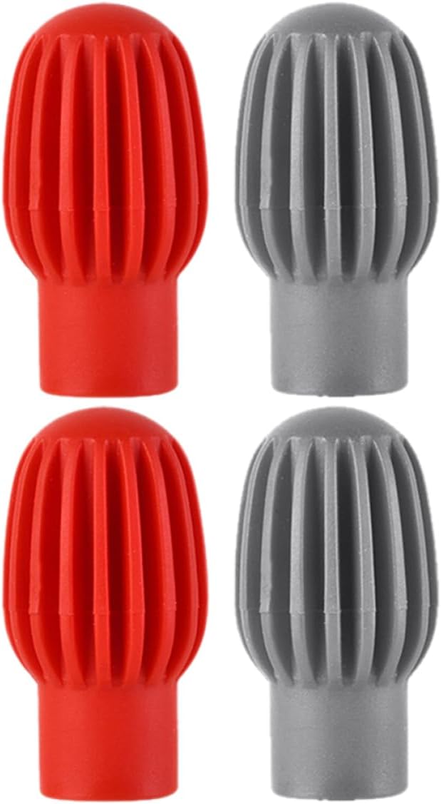 4 Piezas Puntas de Silicona para Murmullo de Baquetas