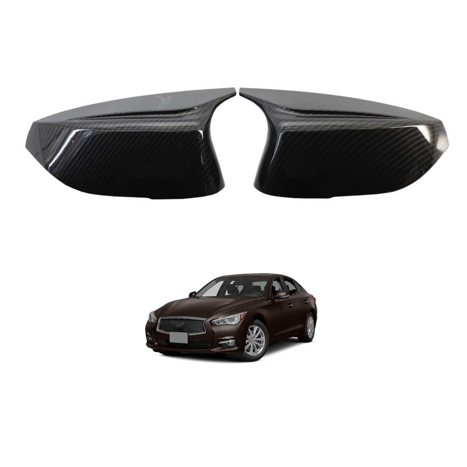Boîtier de rétroviseur Infiniti Q50 Q50S gauche droite 2014-2025