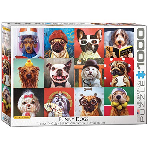 EuroGraphics Funny Dogs by Lucia Heffernan 1000-Piece Puzzle