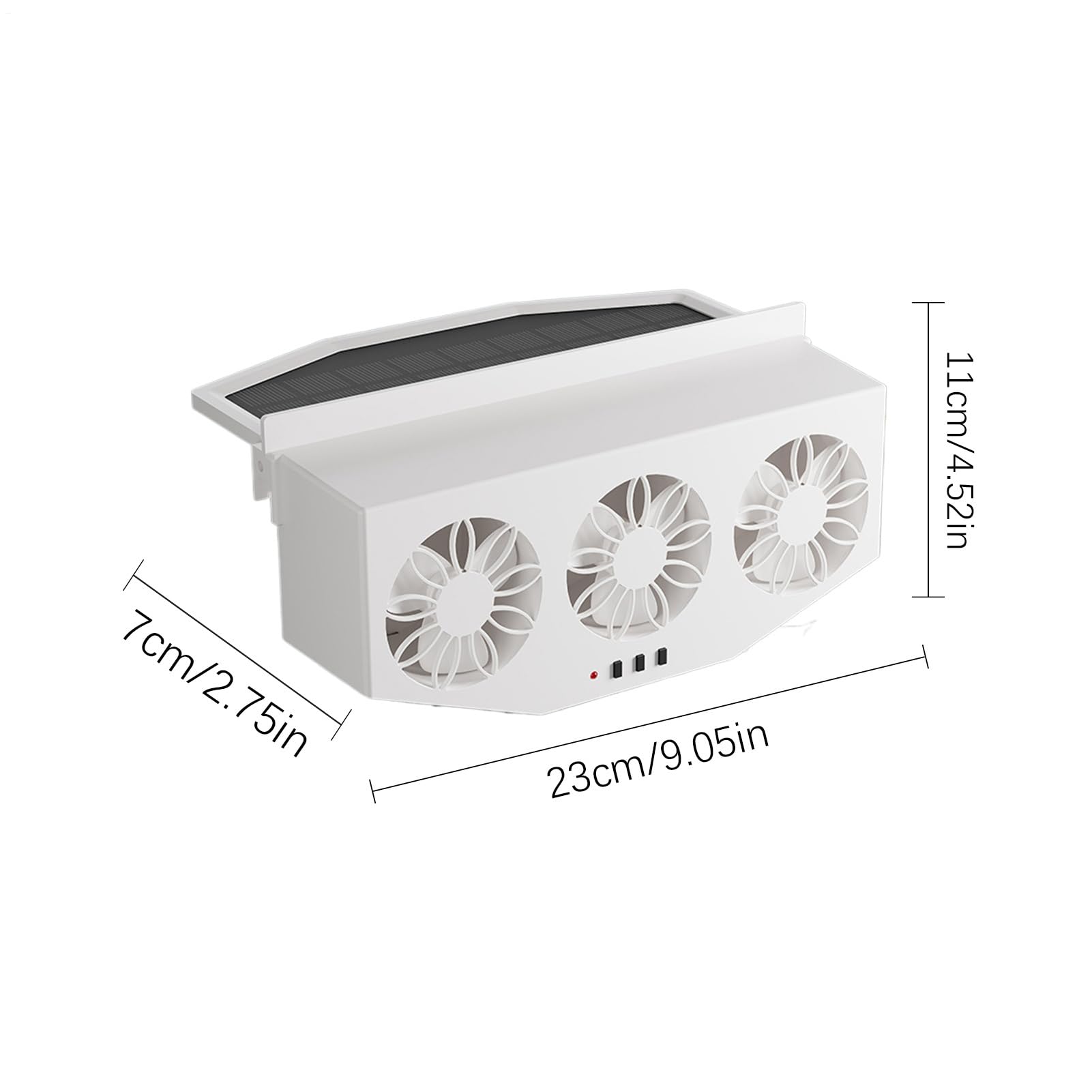 Ventilatore a energia solare Unità di ventilazione estrattori calore Apertura radiatore automatica pannello energetico auto RV