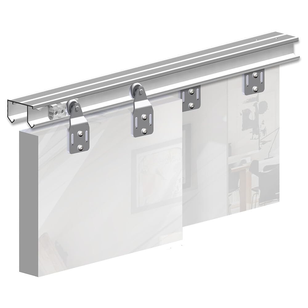 Système coulissant SLID'UP 110 pour 2 portes de placard - rail 1,2 m - 45 kg