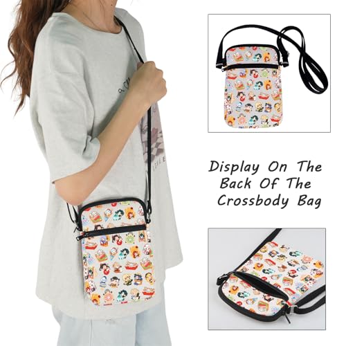 JXGZSO Anime inspired Crossbody Bag Genshin Fans Gift Anime Gaming Crossbody Purse Gamed Themed Bag4