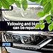 Automotive Headlamp Restoration Fluid Oxidized, Headlight Restoration Kits, Car Light Polisher Cleaning, Only for Headlight Cleaner Polishing.(10ML Coating+180ML Headlight Renovation Liquid)