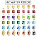 Watercolor Paint Set - 42 Assorted Colors, Professional Artist Travel Mini Portable Pocket Watercolor Field Sketch Set with 1 Water Brushes, Christmas Gift for Artist, Kids & Adults Outdoor Painting