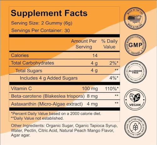 Bronze Bites Organic Tanning Gummies