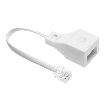 1 PCS RJ11 to BT Socket Adapter,bt digital voice adapter Phone to Ethernet - Universal Compatibility for Phones, Modems, Routers & Printers,4-Wire Female Converter, 10cm Cable Length