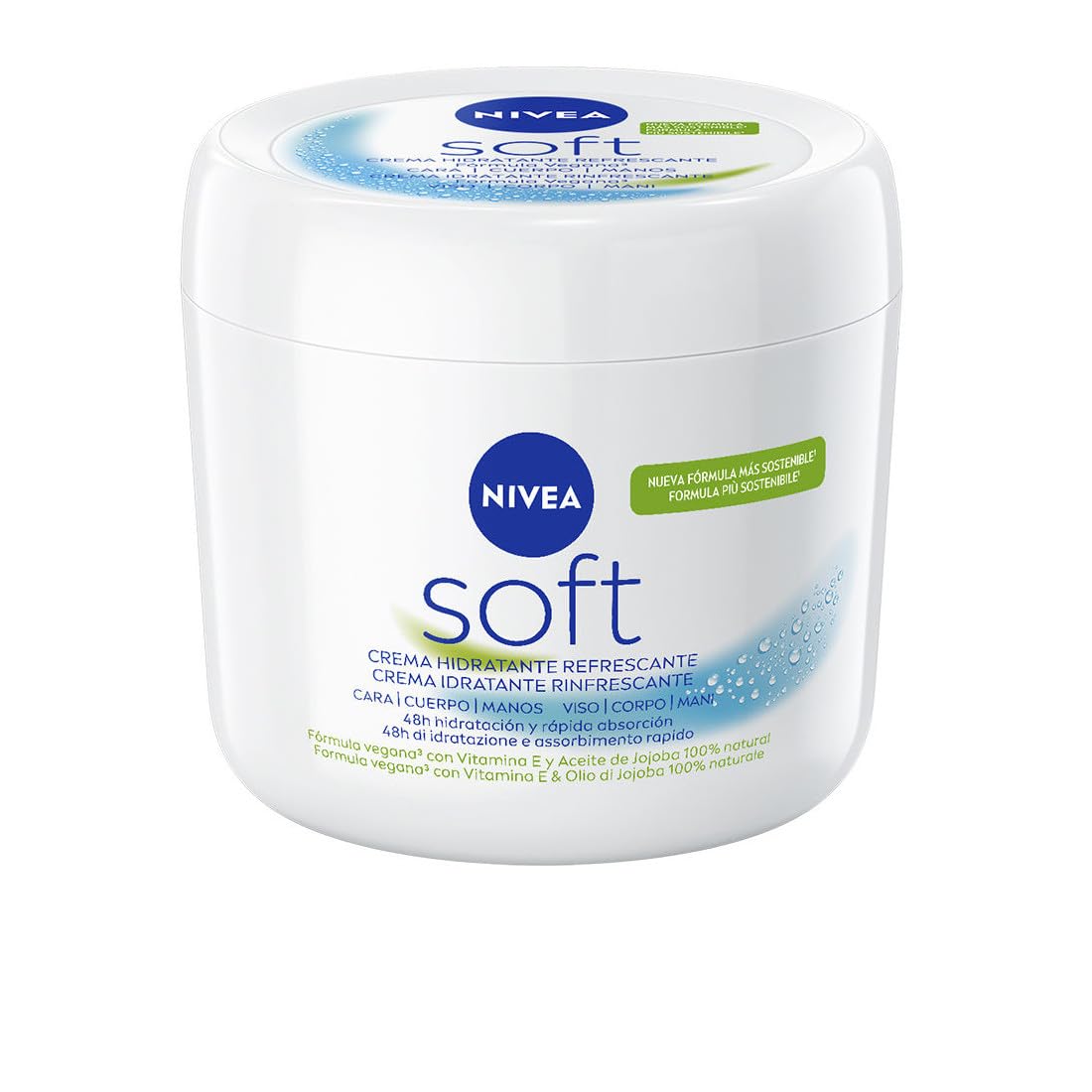 NIVEA Soft Allzweckcreme 500 ml – mit Jojobaöl und Vitamin E