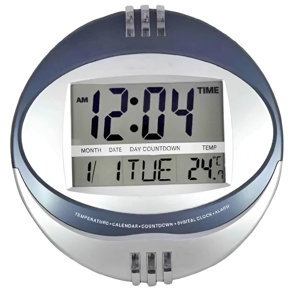 Buy NXZ Digital Wall Clock, Desk Clock, Large Size, Day Date and