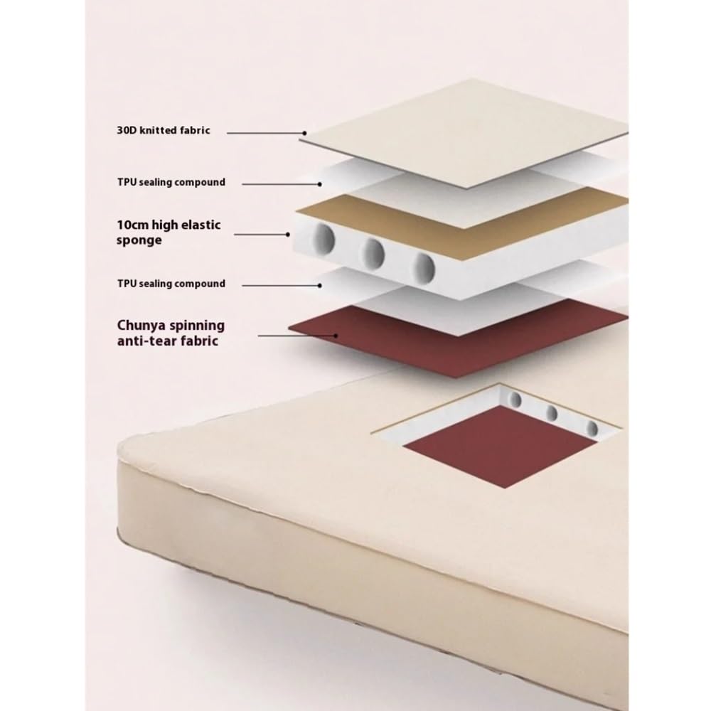 Podwójny samopompujący materac o grubości 10 cm, kompaktowy składany materac kempingowy, mata powietrzna dla 1-2 osób, namiot podłogowy(Single mat)